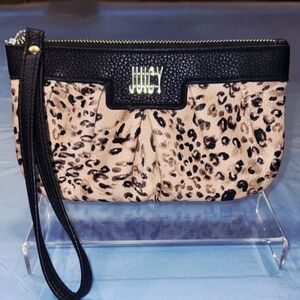 Juicy Couture Animal Print & Black Wristlet